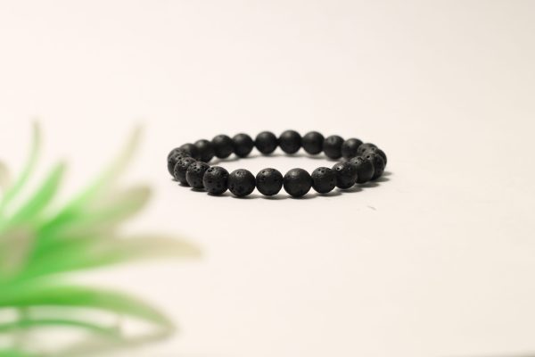 Vedikaura Lava Stone Bracelet – Grounding & Strength Energy Bracelet - Image 2