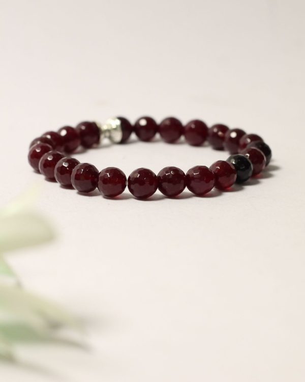 Vedikaura Red Garnet Bracelet – Passion & Protection Crystal Bracelet - Image 2