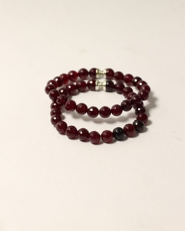 Vedikaura Red Garnet Bracelet – Passion & Protection Crystal Bracelet - Image 3