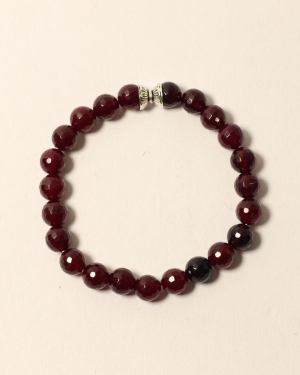 Vedikaura Red Garnet Bracelet – Passion & Protection Crystal Bracelet