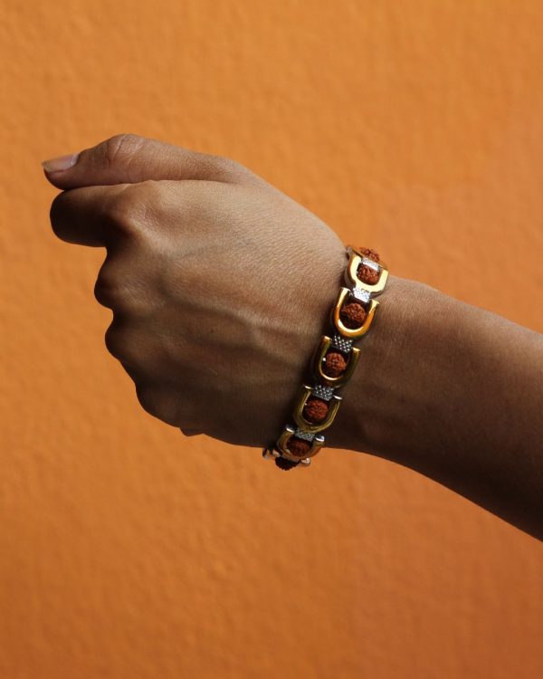 Vedikaura Rudraksh Trishashakti Bracelet – Powerful Spiritual Protection & Energy Bracelet - Image 3