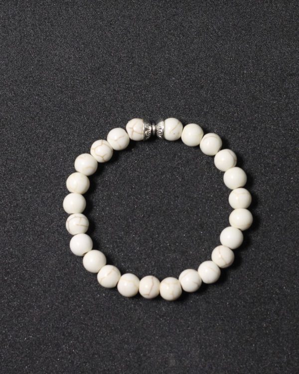 Vedikaura Howlite Bracelet – Calming & Stress Relief Crystal Bracelet