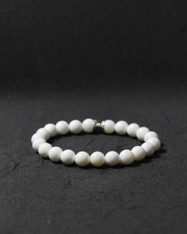 Vedikaura White Agate Bracelet – Purity & Emotional Healing Crystal Bracelet - Image 2