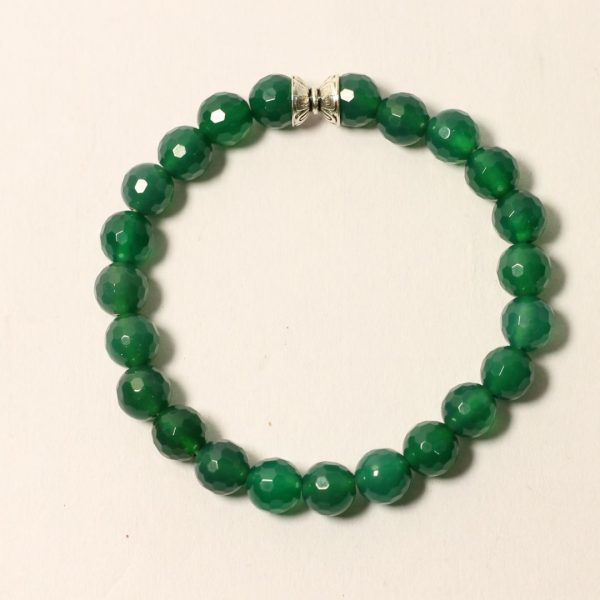 Vedikaura Green Onyx Bracelet – Strength & Emotional Balance Crystal Bracelet