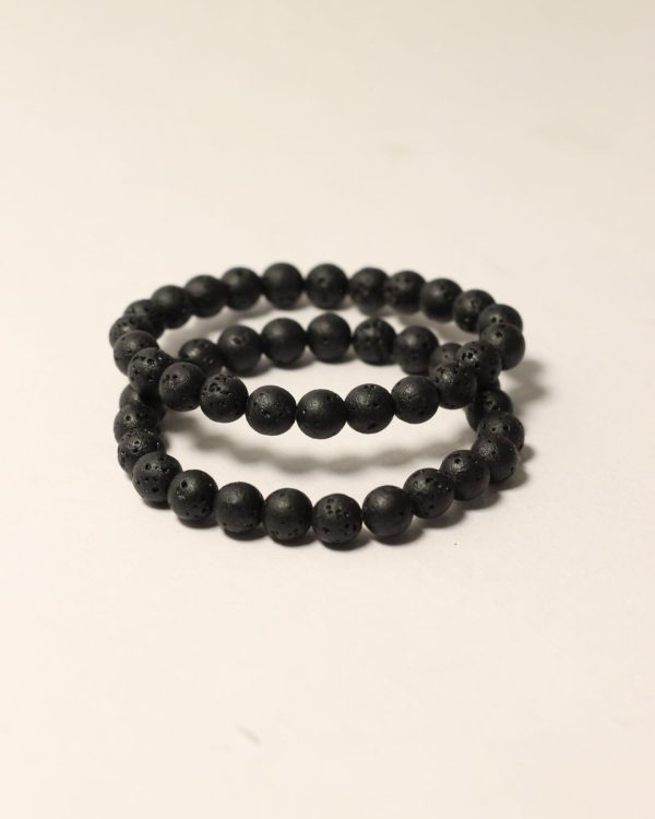 Vedikaura Lava Stone Bracelet – Grounding & Strength Energy Bracelet - Image 3