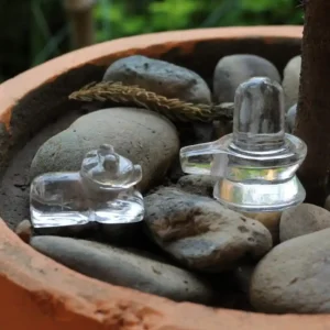 Vedikaura Sphatik Nandi Ji with Shivling Combo – Sacred Devotion & Energy Purification