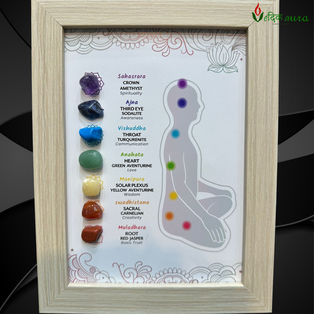Vedikaura Chakra Flow Body Frame – Energy Alignment & Aura Healing Decor