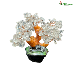 Vedikaura Clear Quartz Clarity Gem Tree – Energy Amplifier & Focus Decor