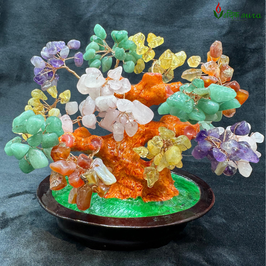 Vedikaura Seven Chakra Gem Tree (Large) – Grand Energy Balancer & Spiritual Decor