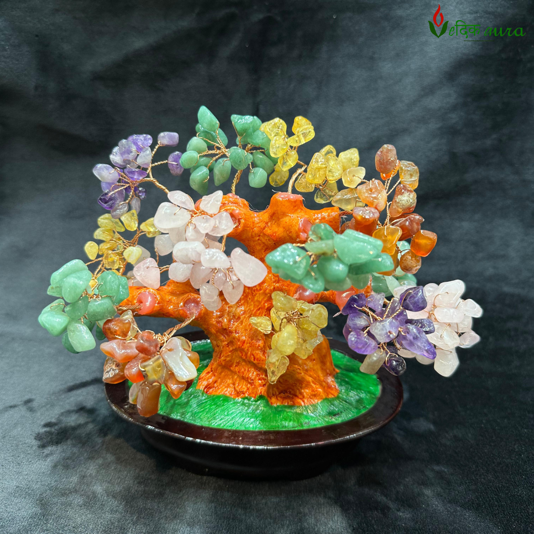 Vedikaura Seven Chakra Gem Tree (Large) – Grand Energy Balancer & Spiritual Decor