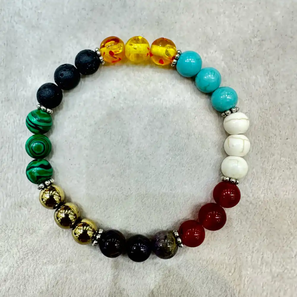 Vedikaura Seven Chakra Special Bracelet by Mohit – Balanced Energy & Healing Bracelet