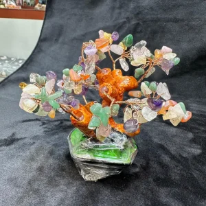 Vedikaura Seven Chakra Gem Tree (Medium) – Energy Harmonizer & Decor