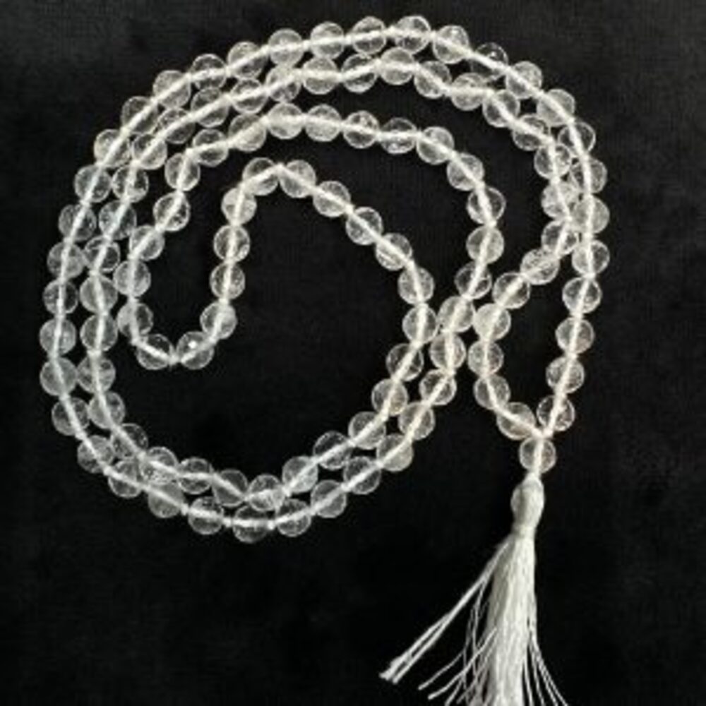 Vedikaura Sphatik Mala 6mm – Energy Cleanse & Mental Clarity