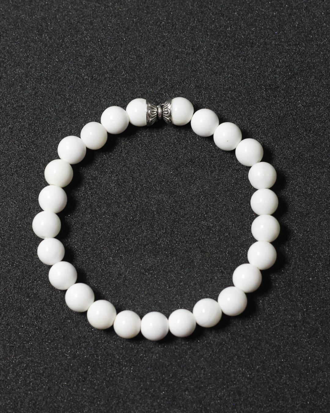 Vedikaura White Agate Bracelet – Purity & Emotional Healing Crystal Bracelet
