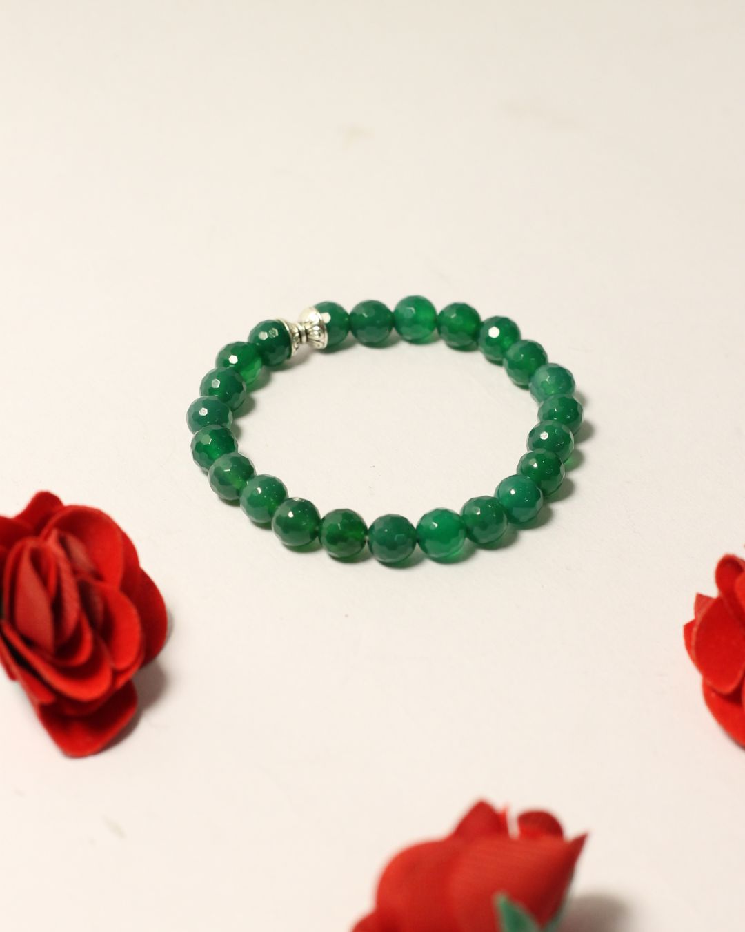 Vedikaura Green Onyx Bracelet – Strength & Emotional Balance Crystal Bracelet